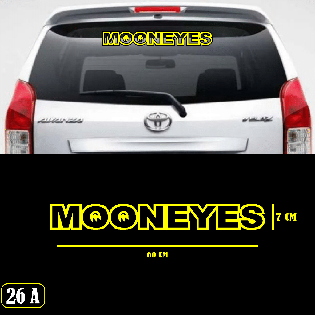 STICKER CUTTING KACA MOBIL MOONEYES