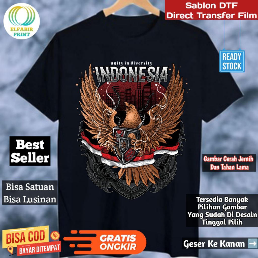 

Dtf Stiker Sablon Setrika Gambar Indonesia Merdeka 1 Ukuran A3 A4 A5 A6 A7 Tinggal Tempel Atau Press