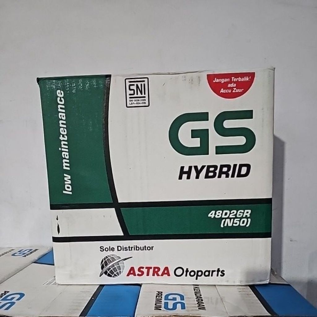 aki gs astra n50 hybrid 50 AH