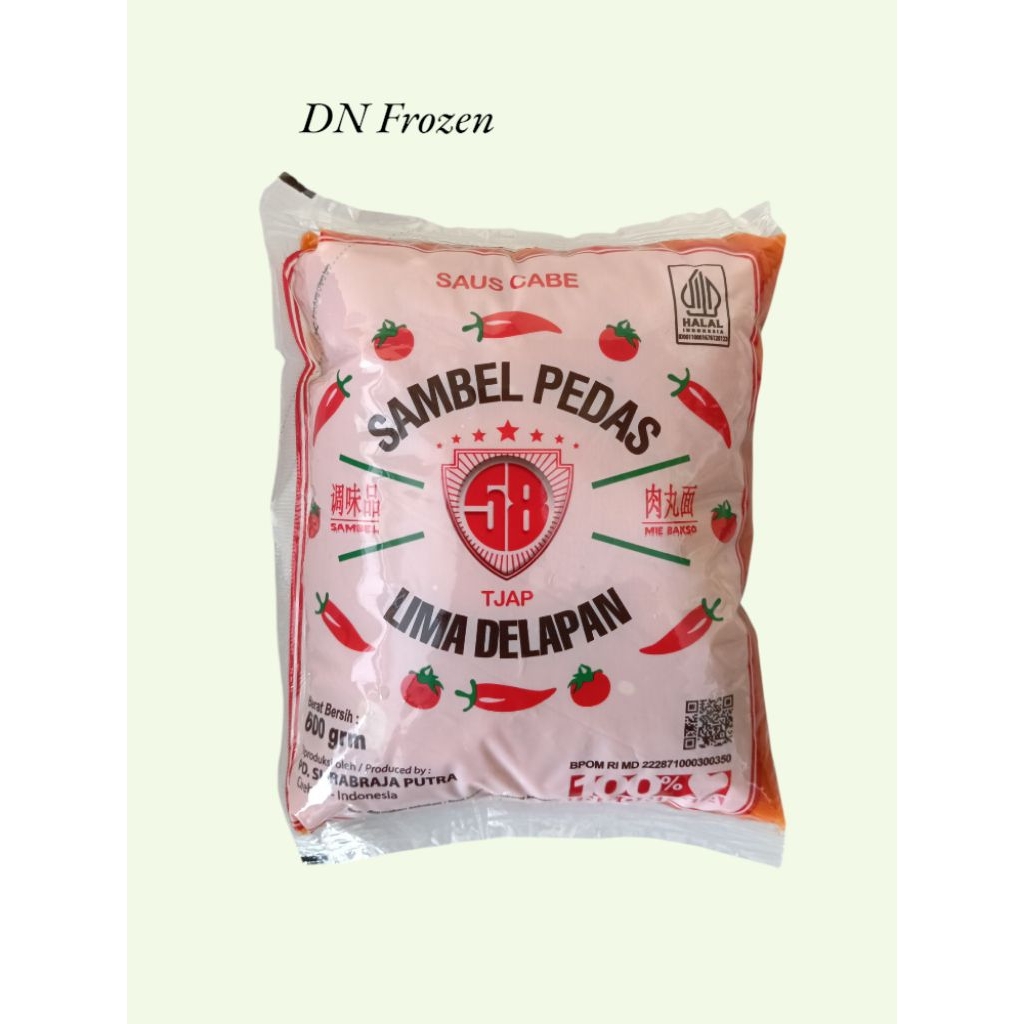 

Cap 58 Sambel Pedas 600 Gram