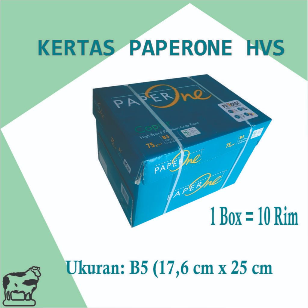 

Paperone Kertas HVS Ukuran B5 1 Box |Kertas Print Buku, Bacaan Kampus, Sekolah, dan kantor|