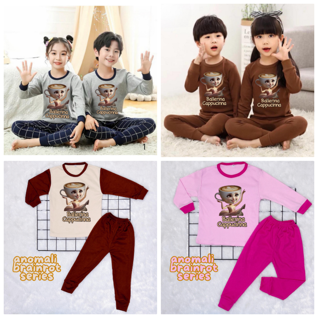 BALERINA GELAS / SETELAN ANAK LAKILAKI PEREMPUAN / BAJU TIDUR ANAK UMUR 1 SAMPAI 1-0 TAHUN 360