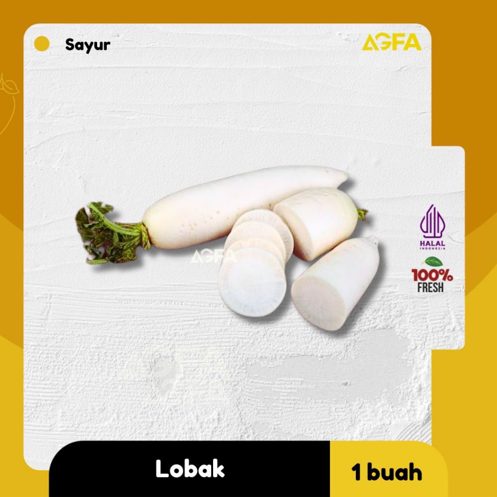 

LOBAK PUTIH / LOBAK 1 BUAH / LOBAK SAYUR / JUAL LOBAK SIDOARJO SURABAYA