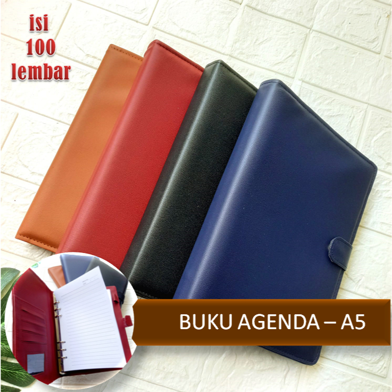 

Agenda Binder Polos Exclusive Organizer A5 Isi Hvs Garis 100 Lembar 6 Ring
