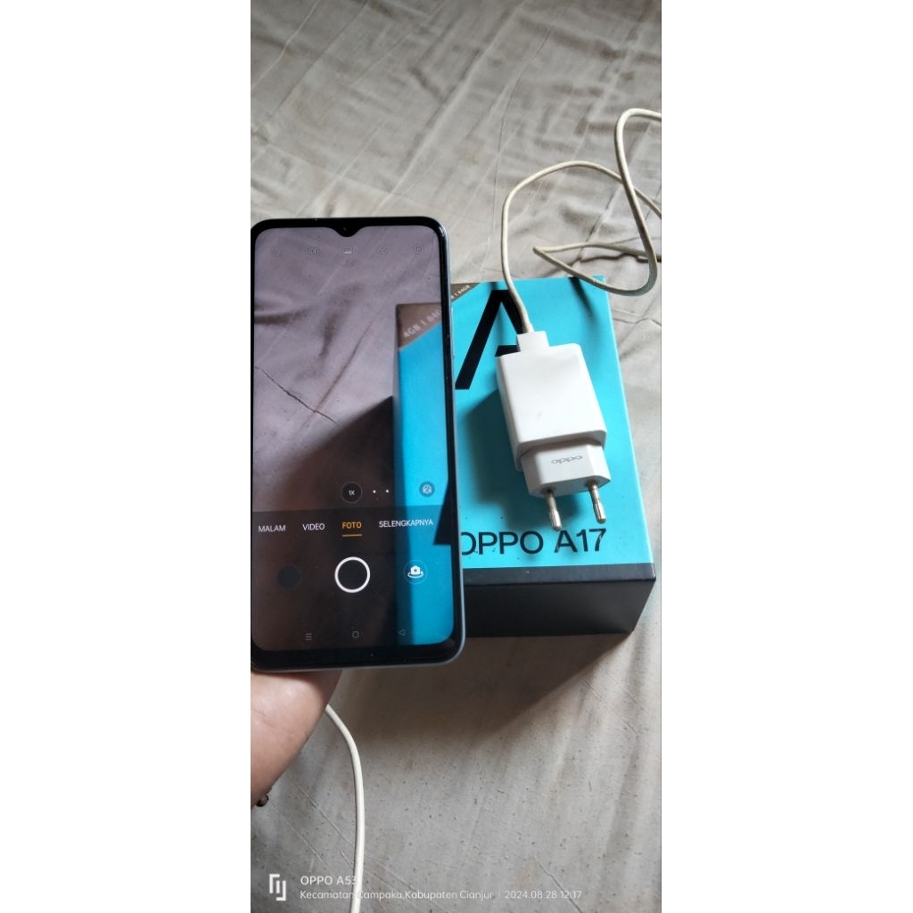 hp Oppo a17 bekas masih mulus