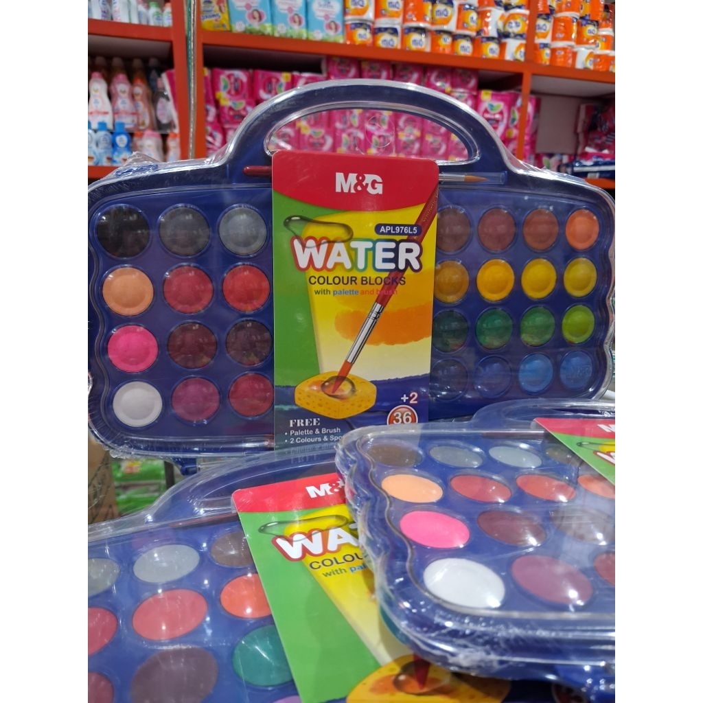 

M&G Water Color Block 36 Warna | Cat Air M&G