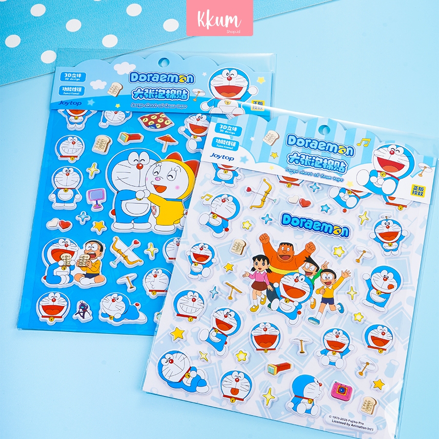 

Sticker DIY 3D Motif Doraemon / Sticker Timbul Anak Mainan Tempel