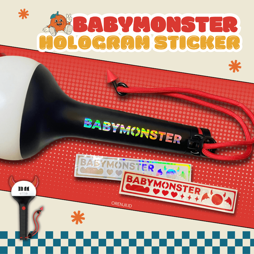

[READY] STIKER DECOR BABYMONSTER LIGHTSTICK HOLOGRAM /STIKER BABYMONSTER