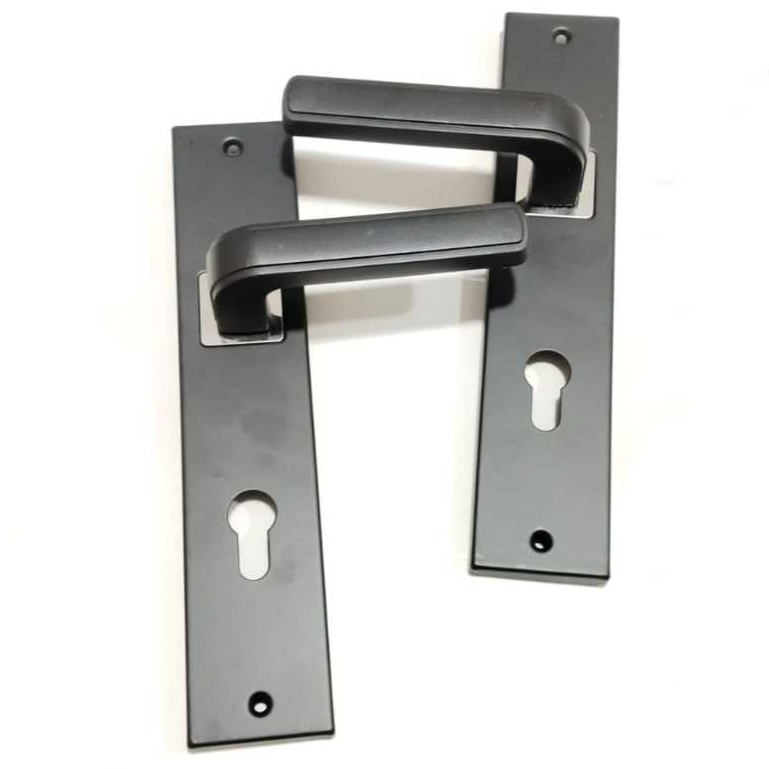 Kunci Pintu Besar Hitam 25Cm Anelio / Handle Pintu Hitam Minimalis