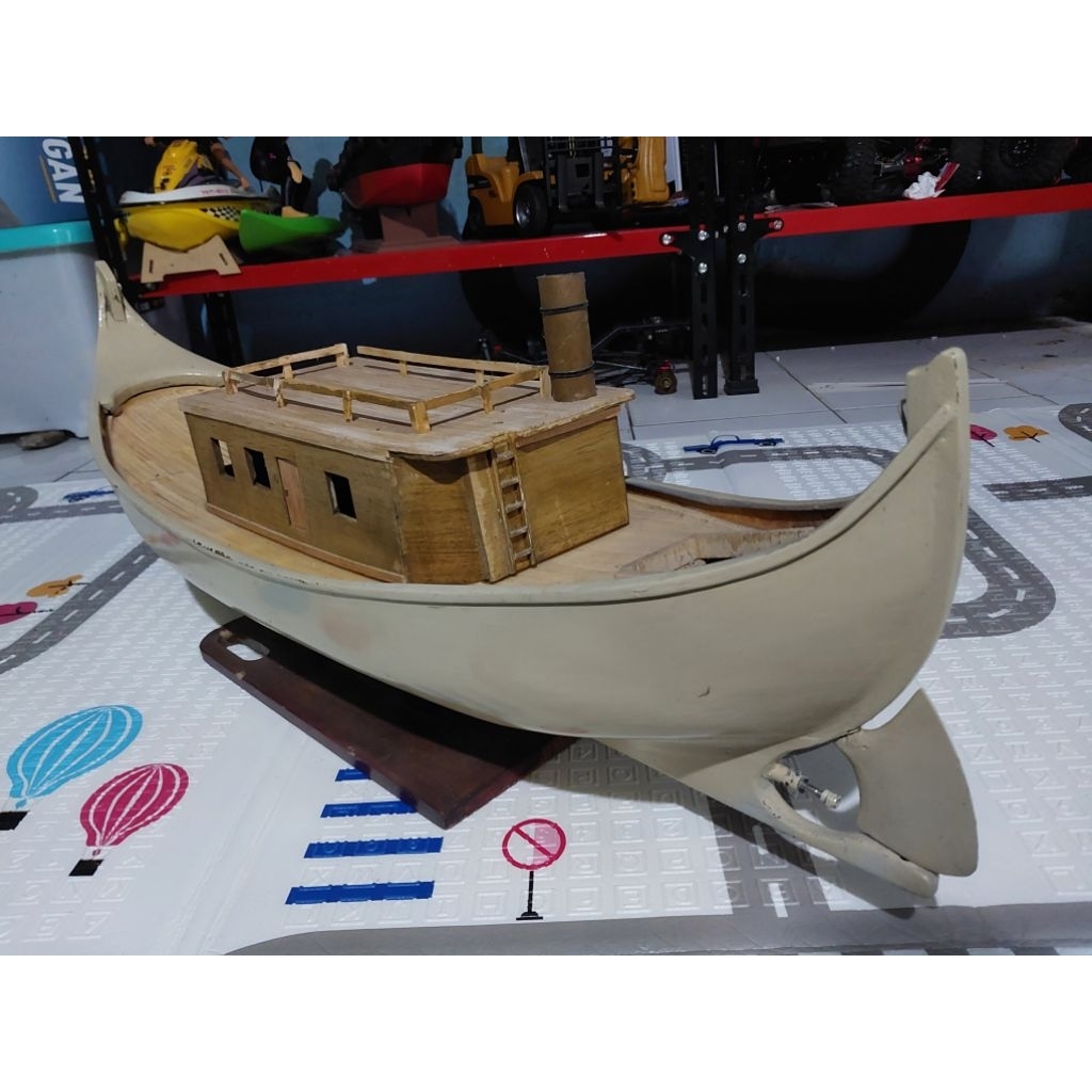 READY hull rc boat Classic kayu