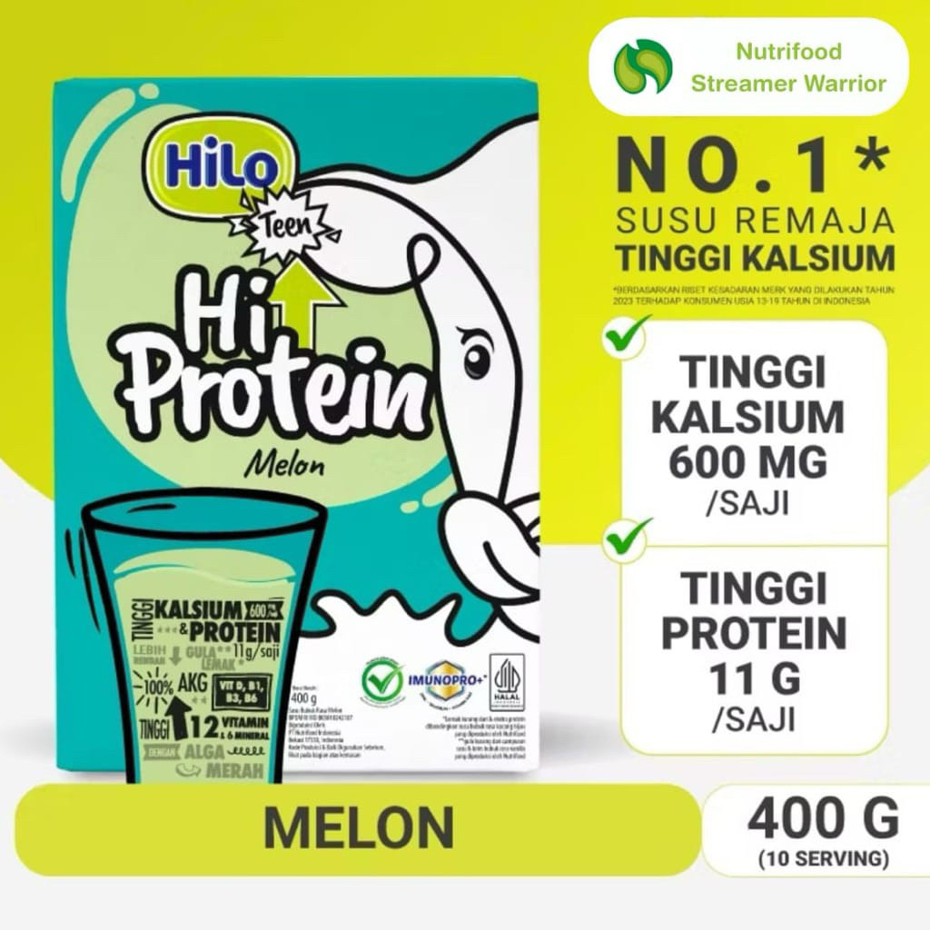 

Hilo Teen Hi Protein Melon 400 gr