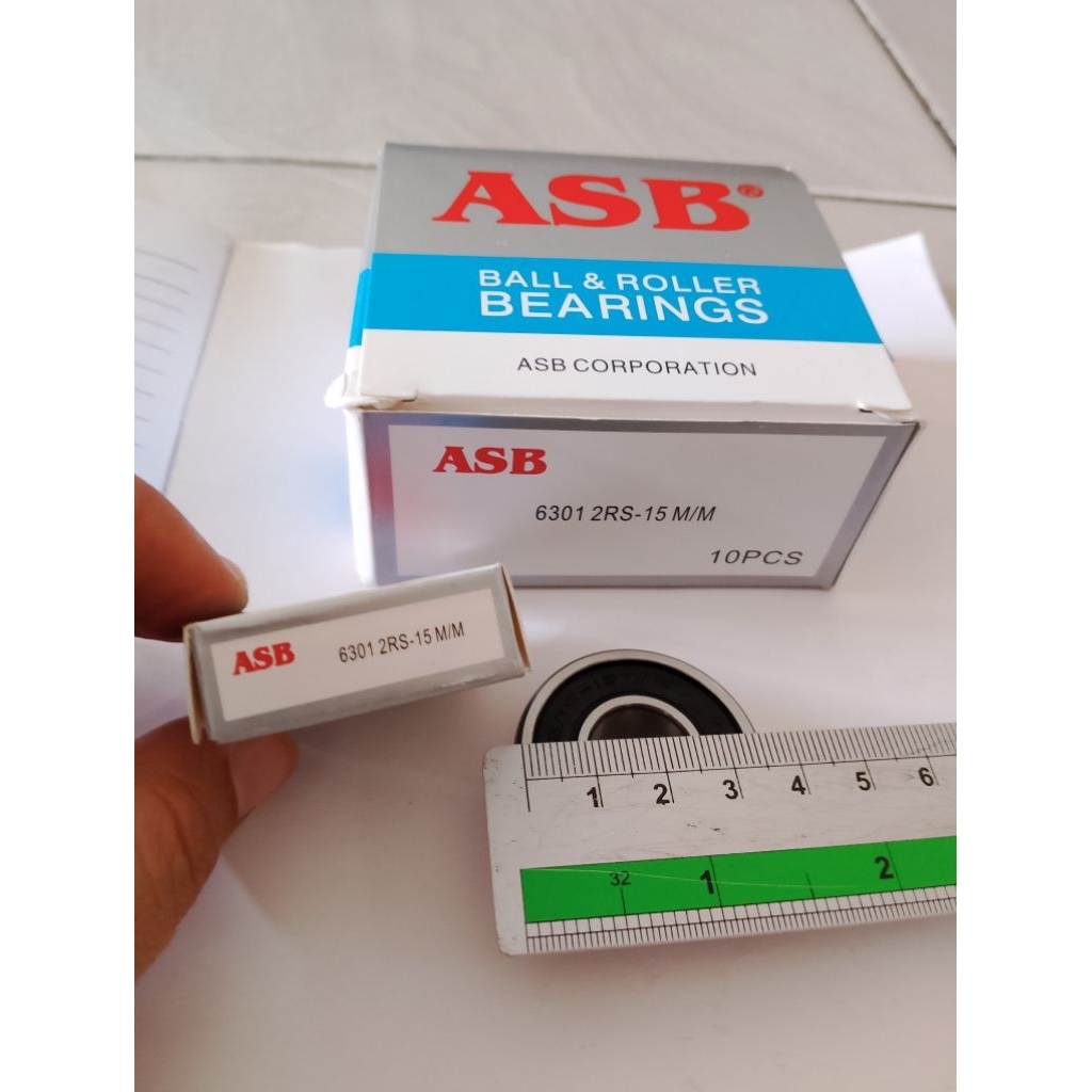 (grosir)Bearing ASB 6301 2rs 15mm/Laker ASB 6301 2rs 15mm