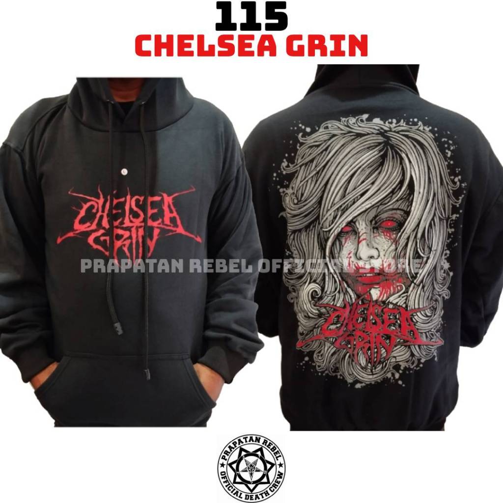 Sweater Hoodie CHELSEA GRIN Pullover Musik Rock Punk Metal PRAPATAN REBEL