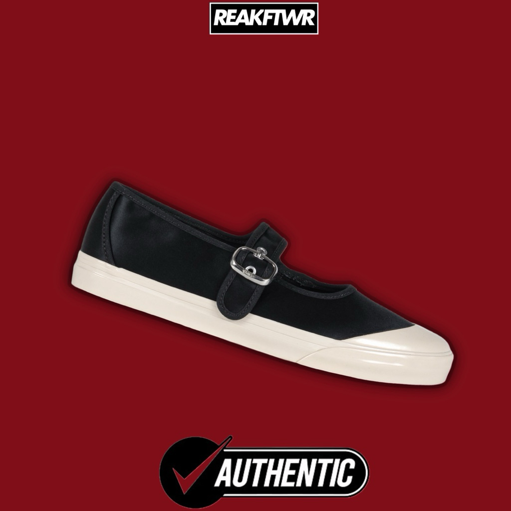 Vans Mary Jane Lo Pro Satin Jet Set Black 100% Authentic [VN000D34D6P]