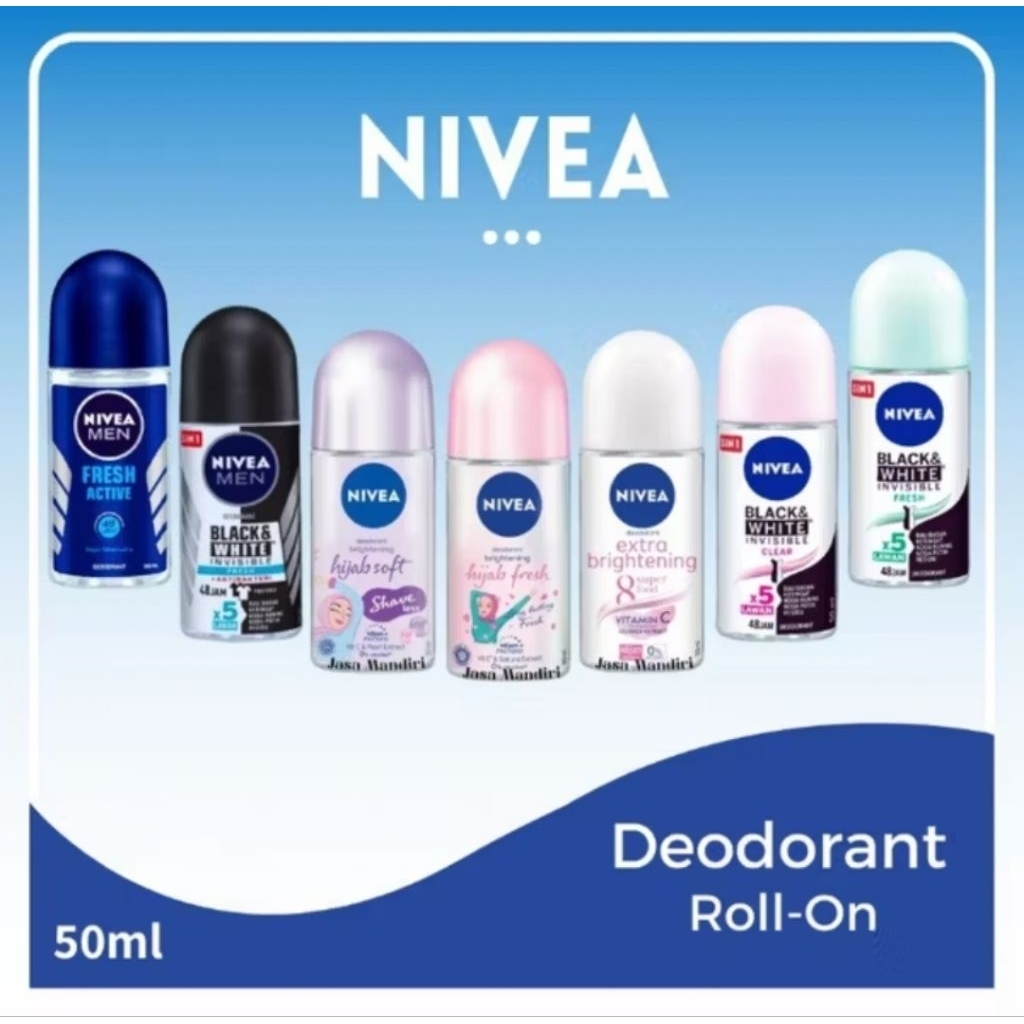 NIVEA Deodorant Roll On 50ml / 25ml (READY)
