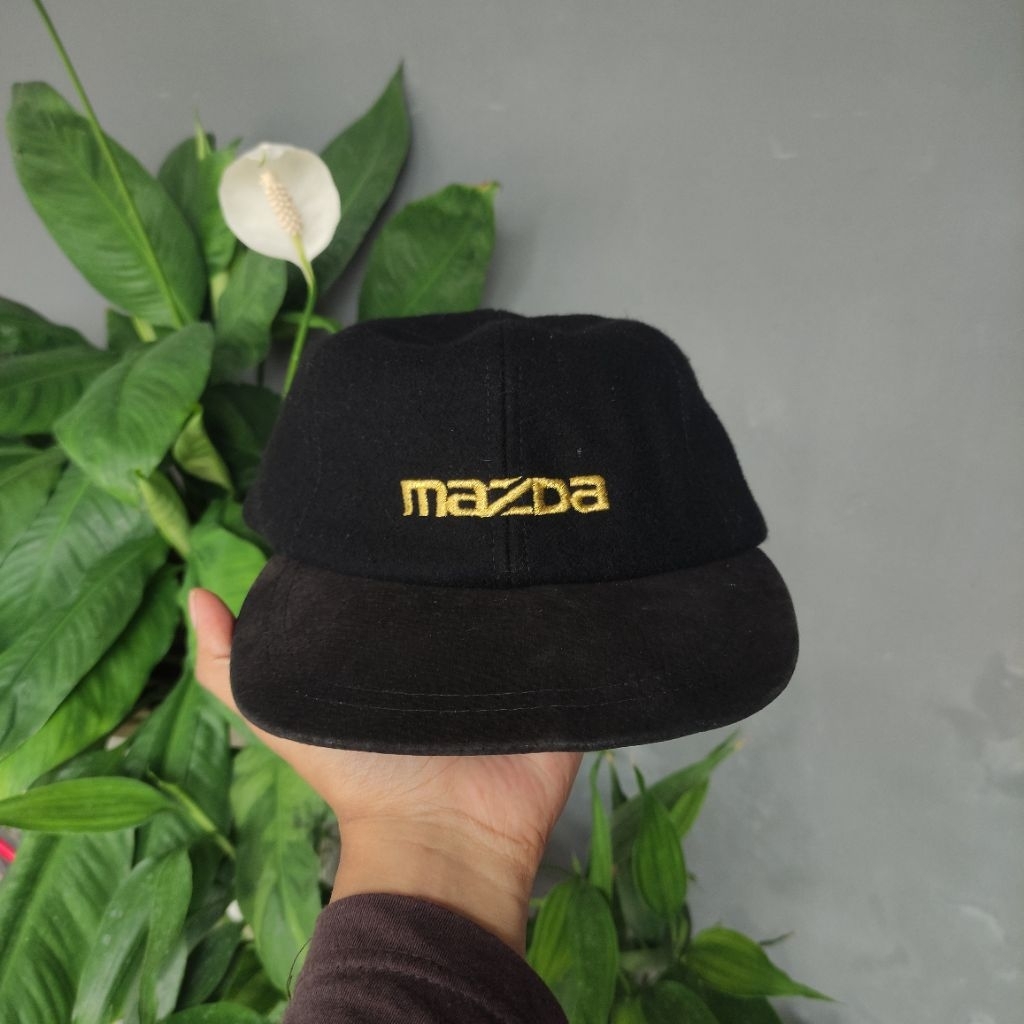 TOPI VINTAGE MAZDA 1992 LOGO WOOL