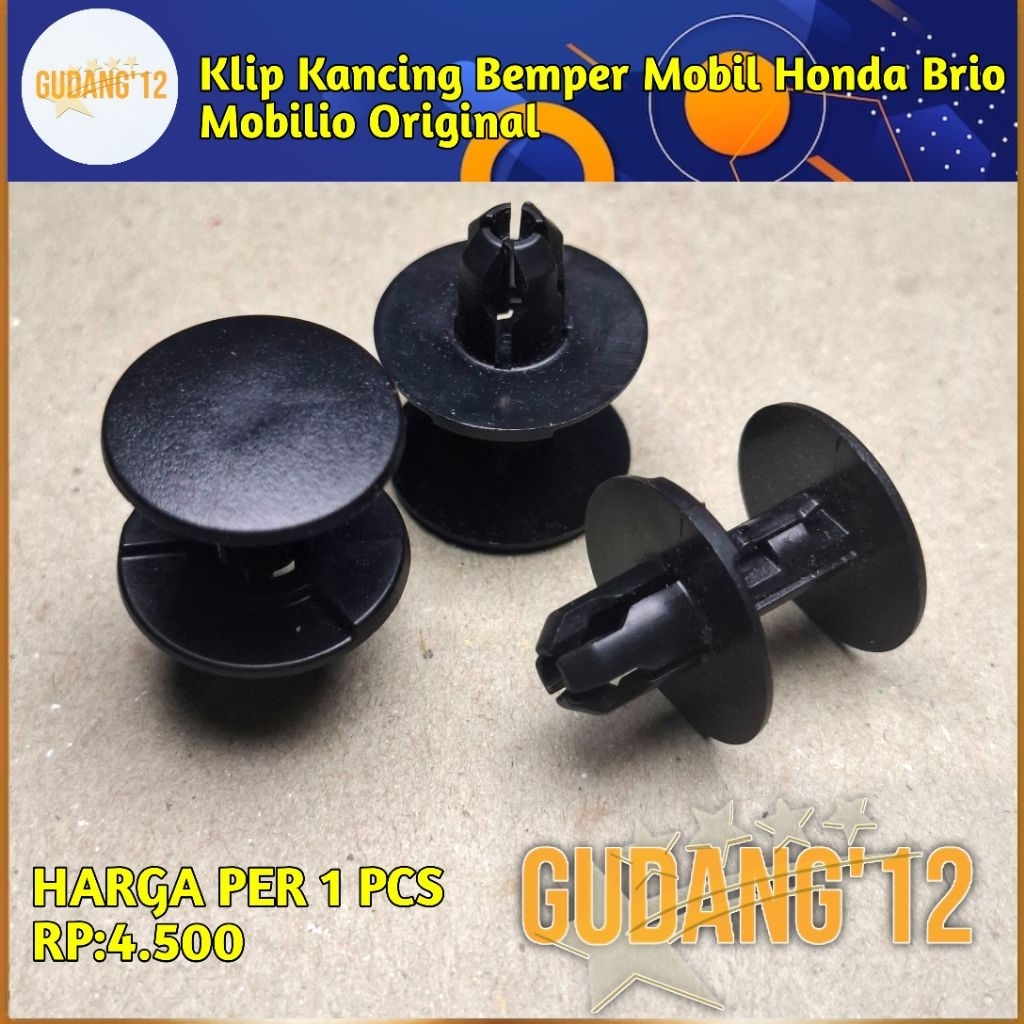 Klip Kancing Bemper Mobil Honda Brio Mobilio Original