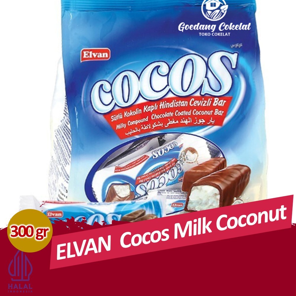 

ELVAN Cocos - Milk Choco Covered Coconut Bar 300Gram