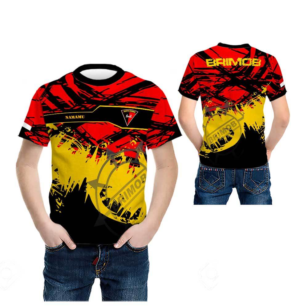 BRIMOB - 05 Jersey kaos anak BRIMOB fullprint Gratis Nama