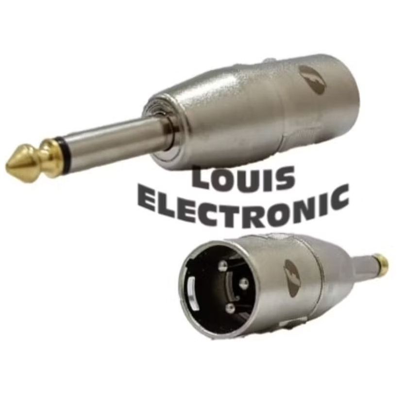 Jack Converter Canon Xlr Male to Akai Mono FAHRENHEIT / Jack Sambung Xlr Jantan to Akai