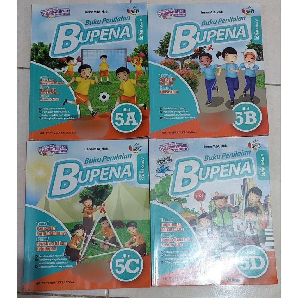 Buku Bekas Original Buku Penilaian BUPENA Jilid 5A 5B 5C 5D