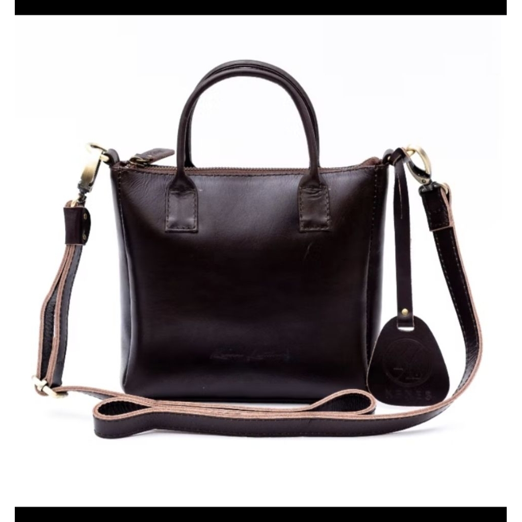 Kenes Leather - Tas Sling Bag Kulit Asli Coklat