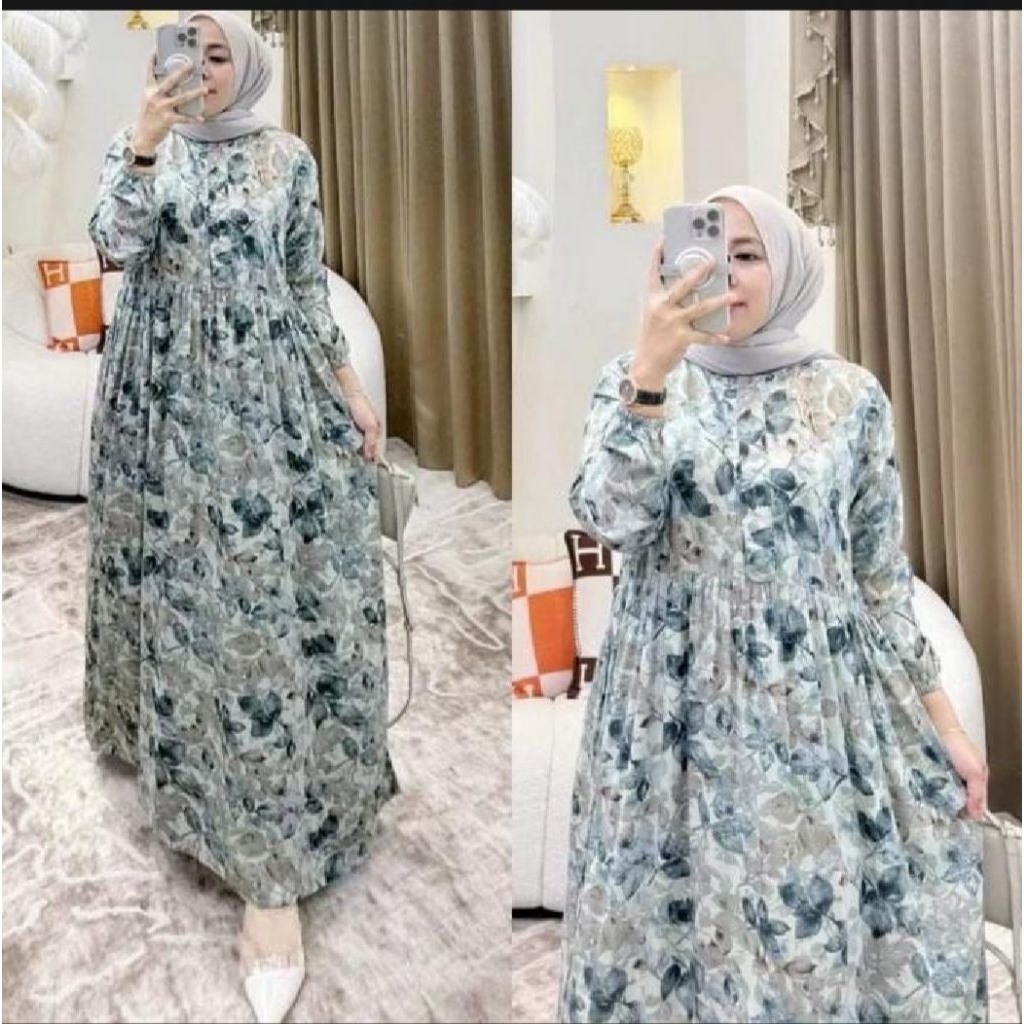 Gamis Wilona Bahan Rayon Viscose Premium