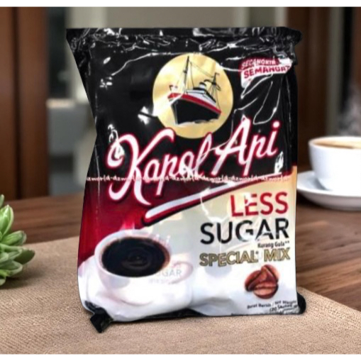 

Kapal Api Less Sugar Isi 20sachet Kopi Bubuk Special Mix KapalApi Kopi Tanpa Gula Lesssugar Non Sugar Free 20 Sachet