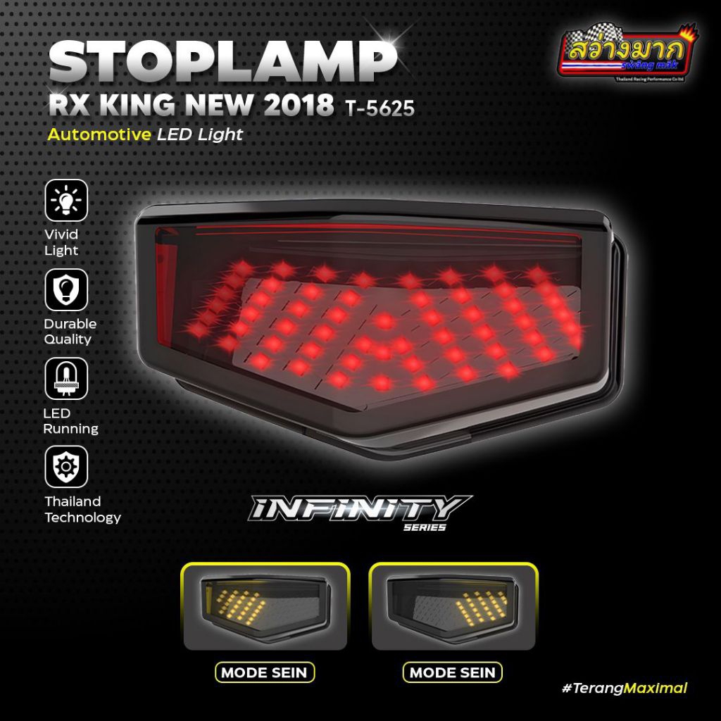 ( COD ) LAMPU STOPAN RX KING LED SMOKE INFINITY MODEL NEW STOPAN RX KING VARIASI STOPAN RX KING NEW 