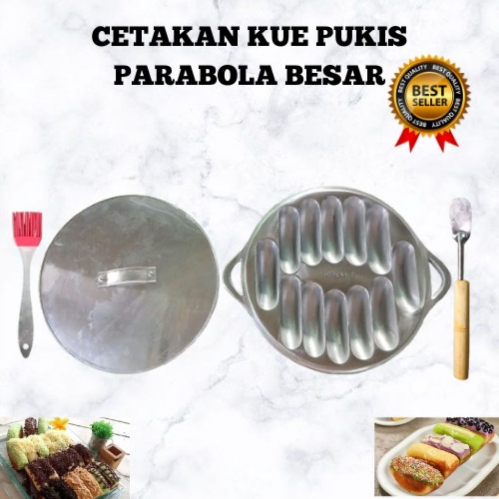 Cetakan kue pukis parabola besar 12 lubang