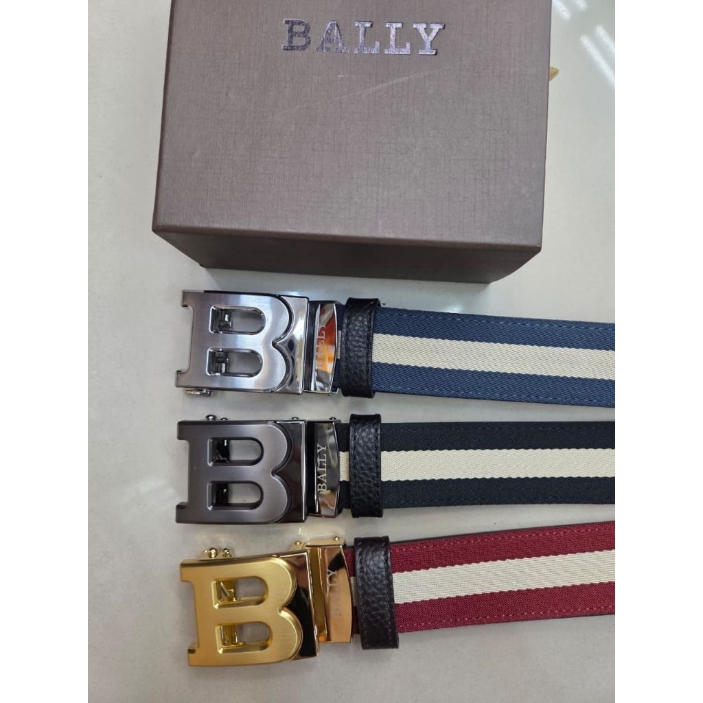 ikat pinggang Bally rel belt gesper pria
