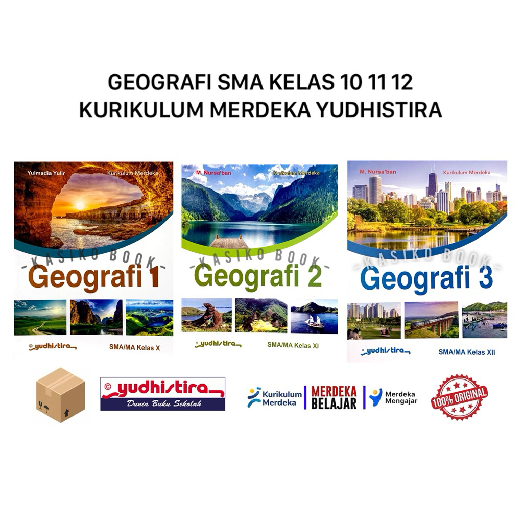 ORIGINAL Geografi Revisi SMA Kelas 10 11 12 YUDHISTIRA KURIKULUM MERDEKA