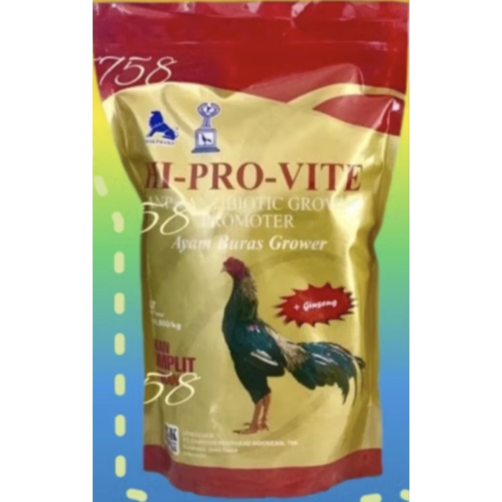 HI PRO VITE 595K PAKAN AYAM BANGKOK AYAM ADUAN JADI PLUS GINSENG GABAH
