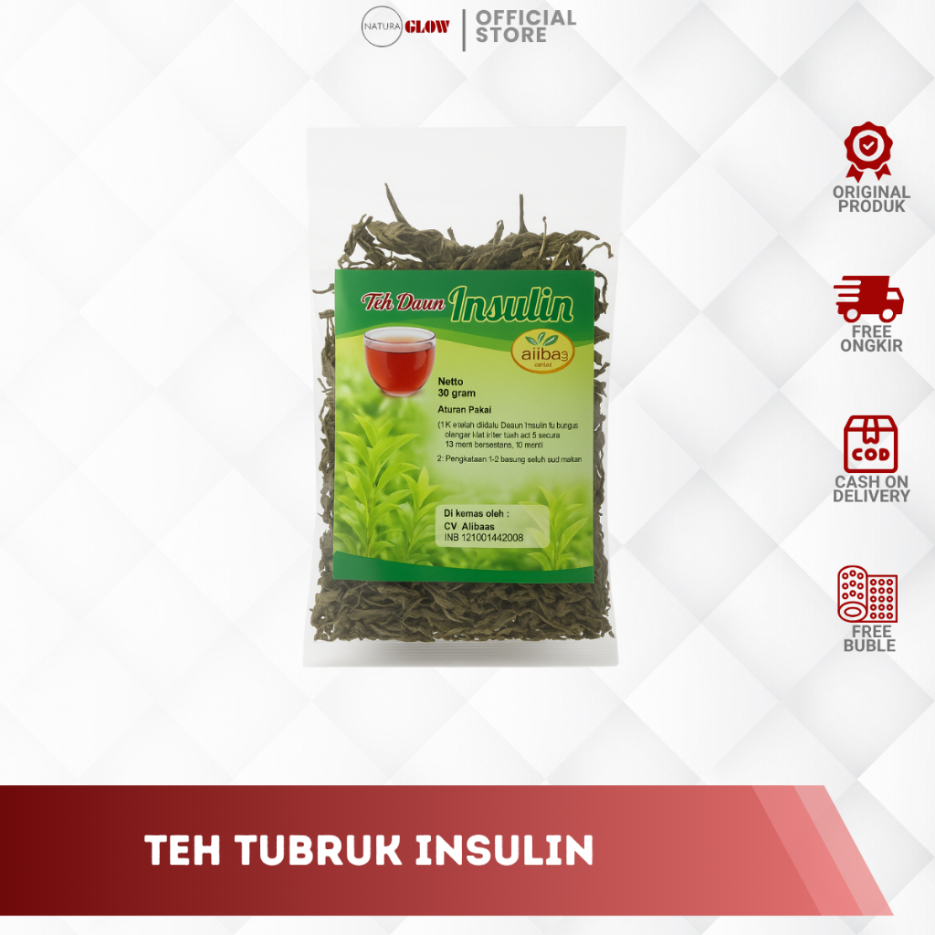 

TEH INSULIN TUBRUK – isi 30 gram | teh herbal alami untuk diabetes | bantu stabilkan gula darah | cocok untuk penderita diabetes & pradiabetes | teh tubruk daun insulin | original ABBAS 100%