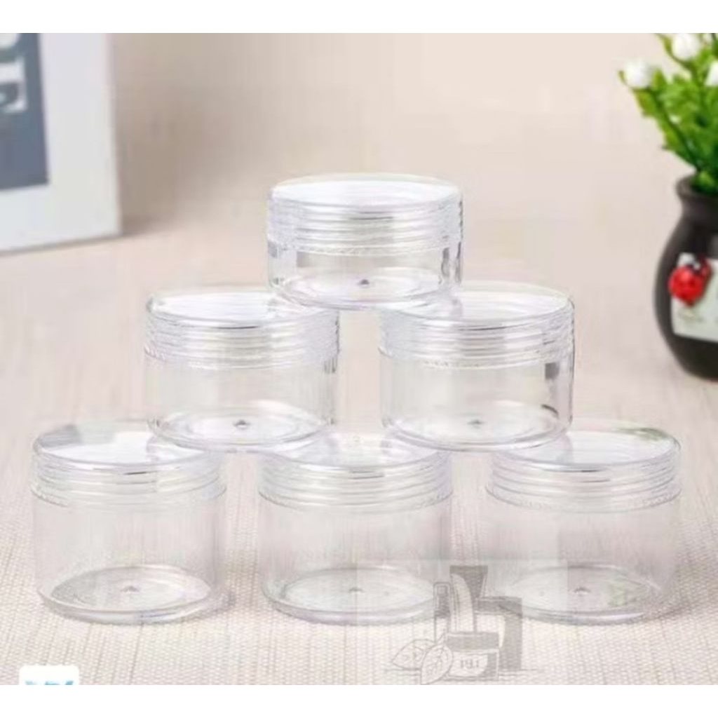 pot jar acrylic tempat cream makeup/ wadah kemasan krem