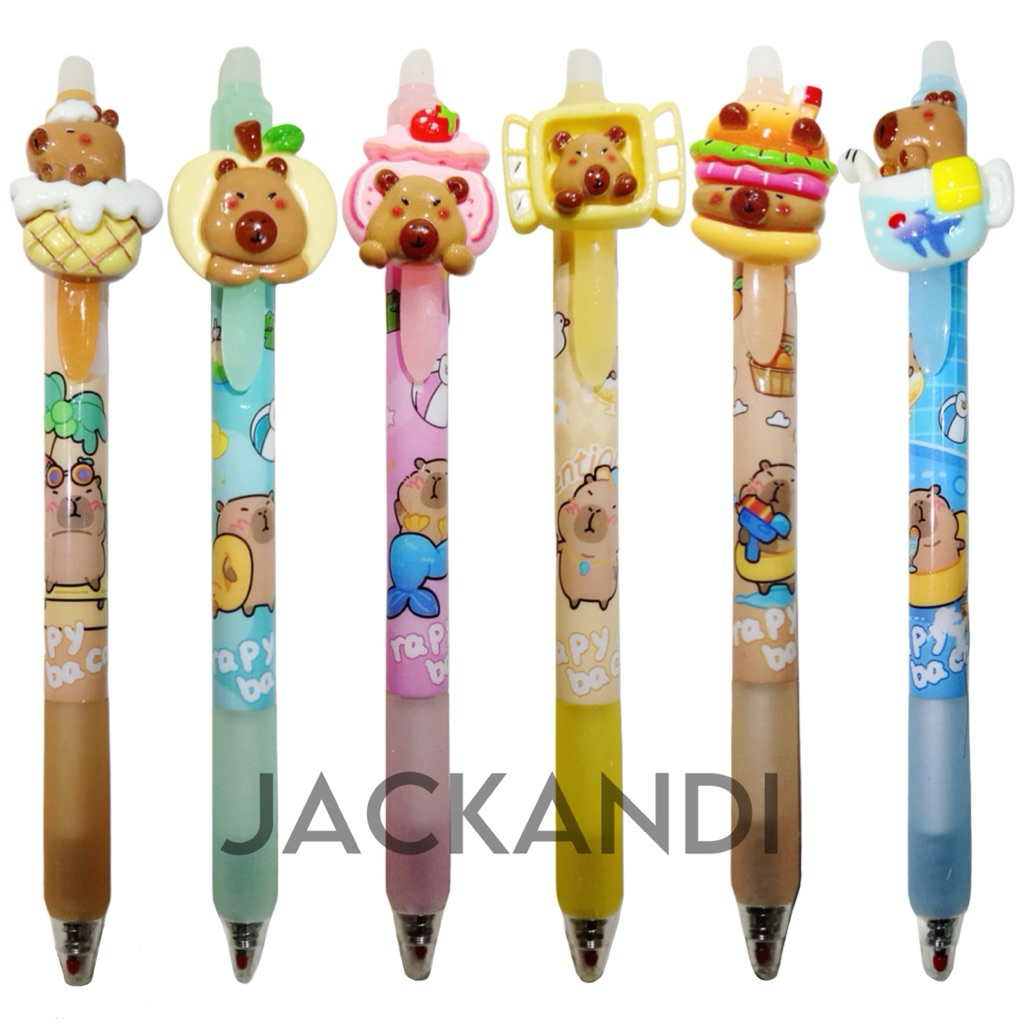 

Ay00! Grosir Paket Usaha Pulpen Anak Karakter Lucu 3D Set Isi 36 Pcs