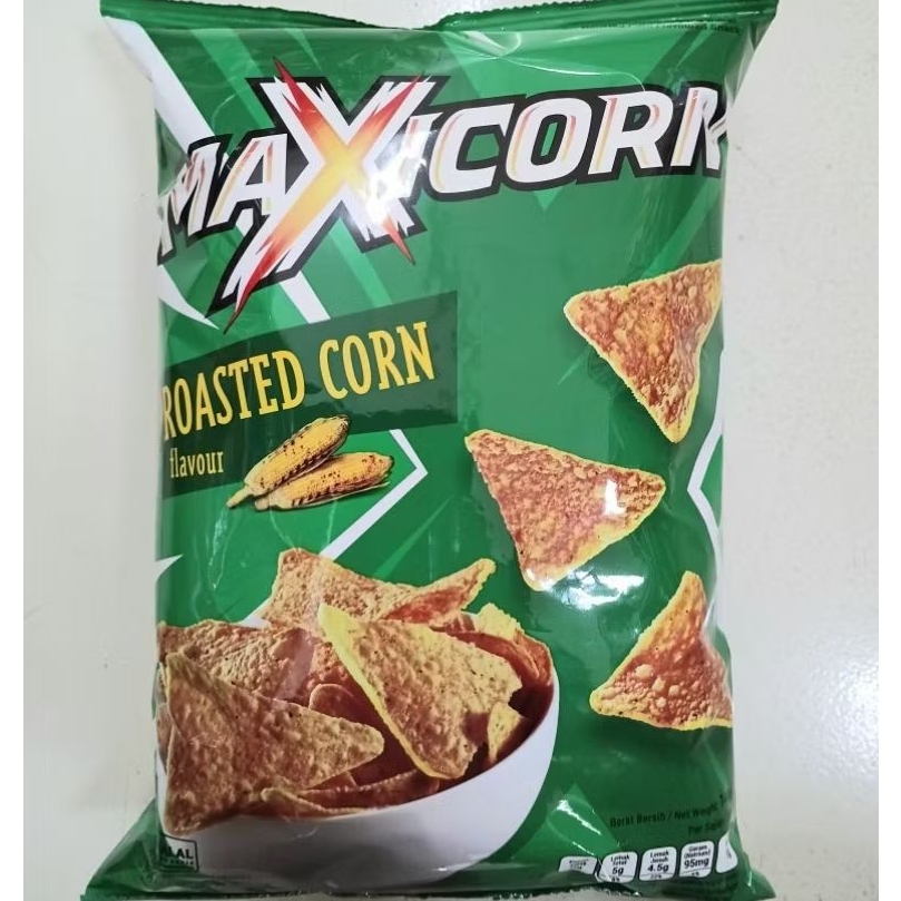 

Maxicorn tortilla snack rasa Jagung bakar / Nacho cheese dan BBQ 140gr