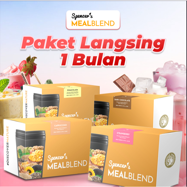 

(PROMO 4 BOX) Spencer Meal Blend Complete Nutrition Meal Solusi Langsing Alami