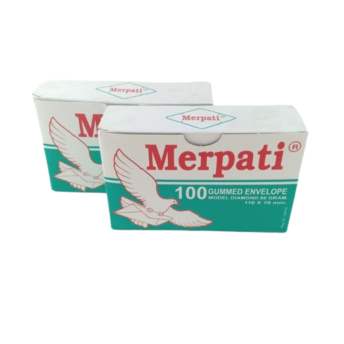 

1 Pak isi 100 Lembar Amplop Merpati Hijau 110 x 70 mm