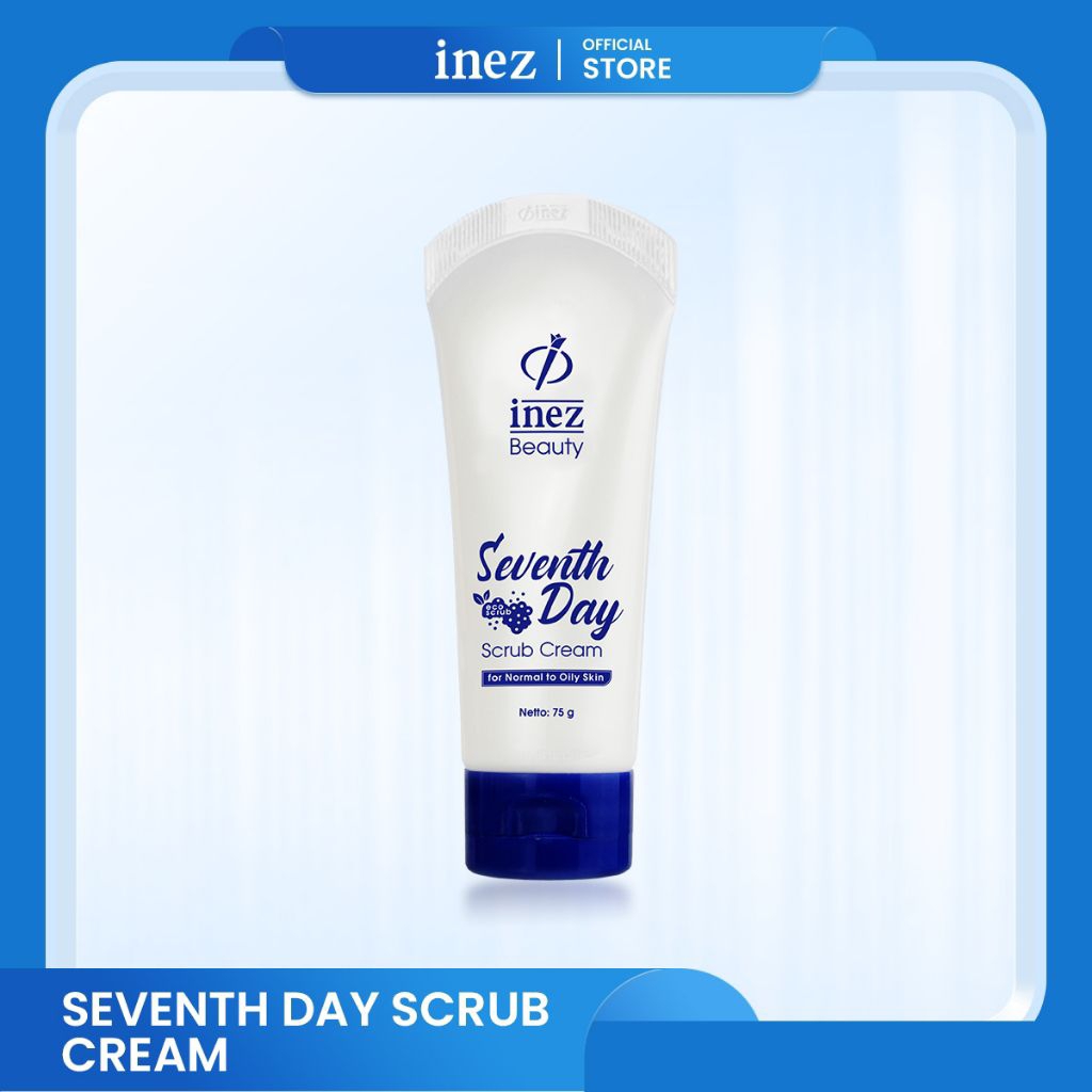 INEZ COSMETICS SEVENTH DAY SCRUB CREAM  MASKER WAJAH