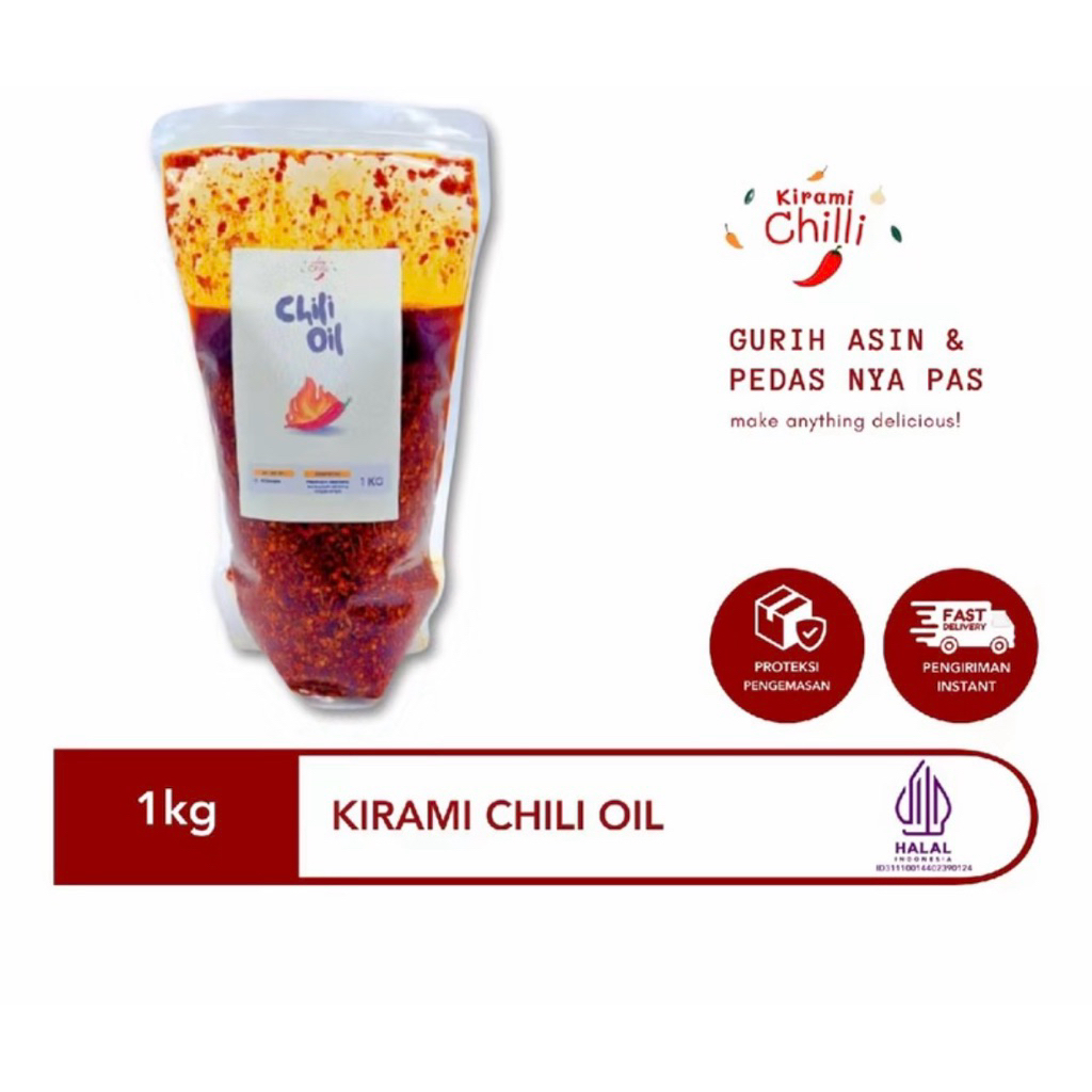 

KIRAMI-CHILI OIL MINYAK CABAI 1 KG