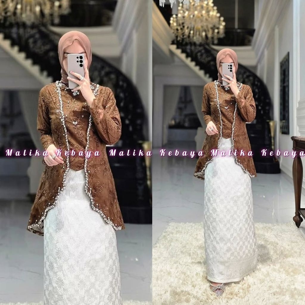 Setelan Kebaya Modern / Kebaya Wisuda / Kebaya Pesta / Kebaya Payet Modern / Set Kebaya Rok Songket 