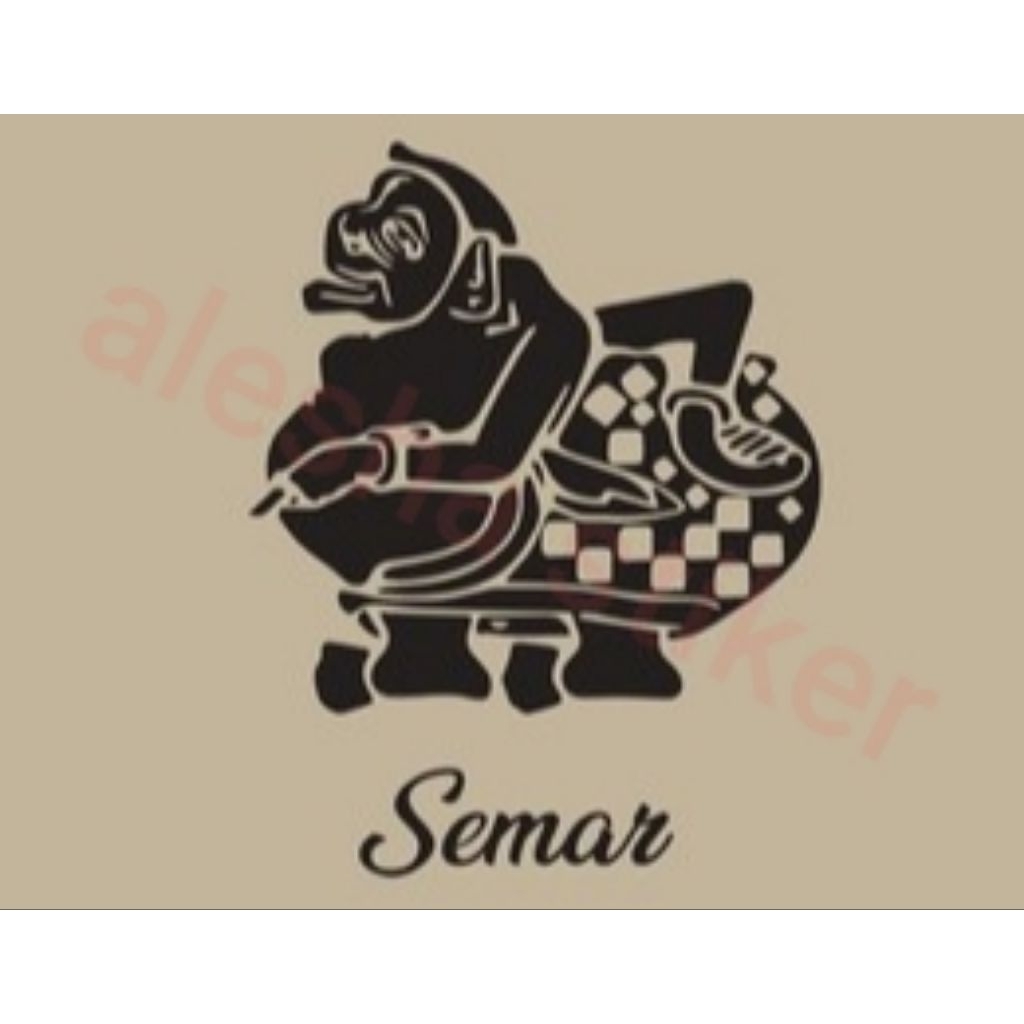 stiket cutting wayang semar stiker cutting mobil motor dll