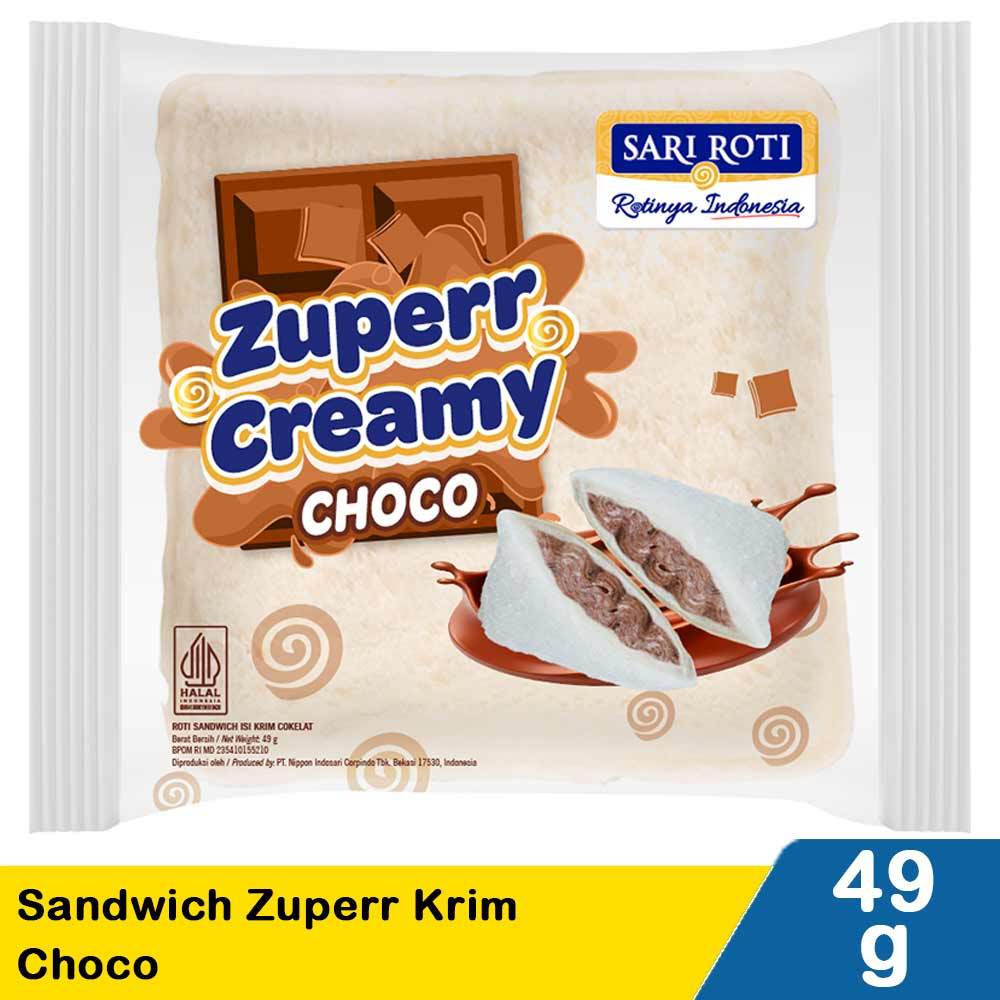 

Sari Roti Zuperr Krim Choco Sandwich Isk Kristal