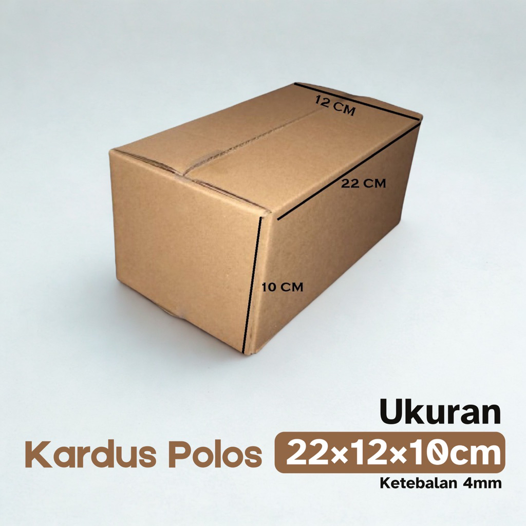 

Kardus Polos 22x12x10 cm