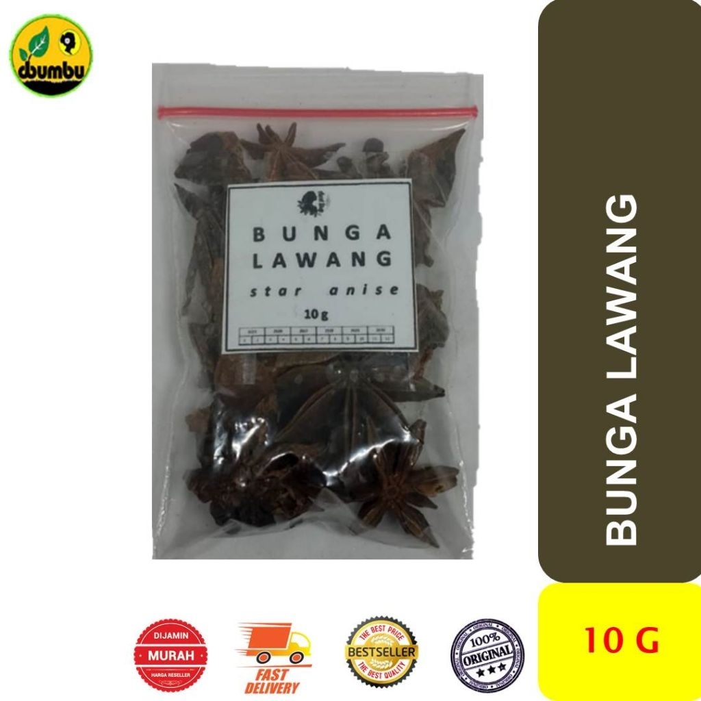 

Bunga Lawang kering kemasan Sachet 10 gram / Pekak / Star Anise