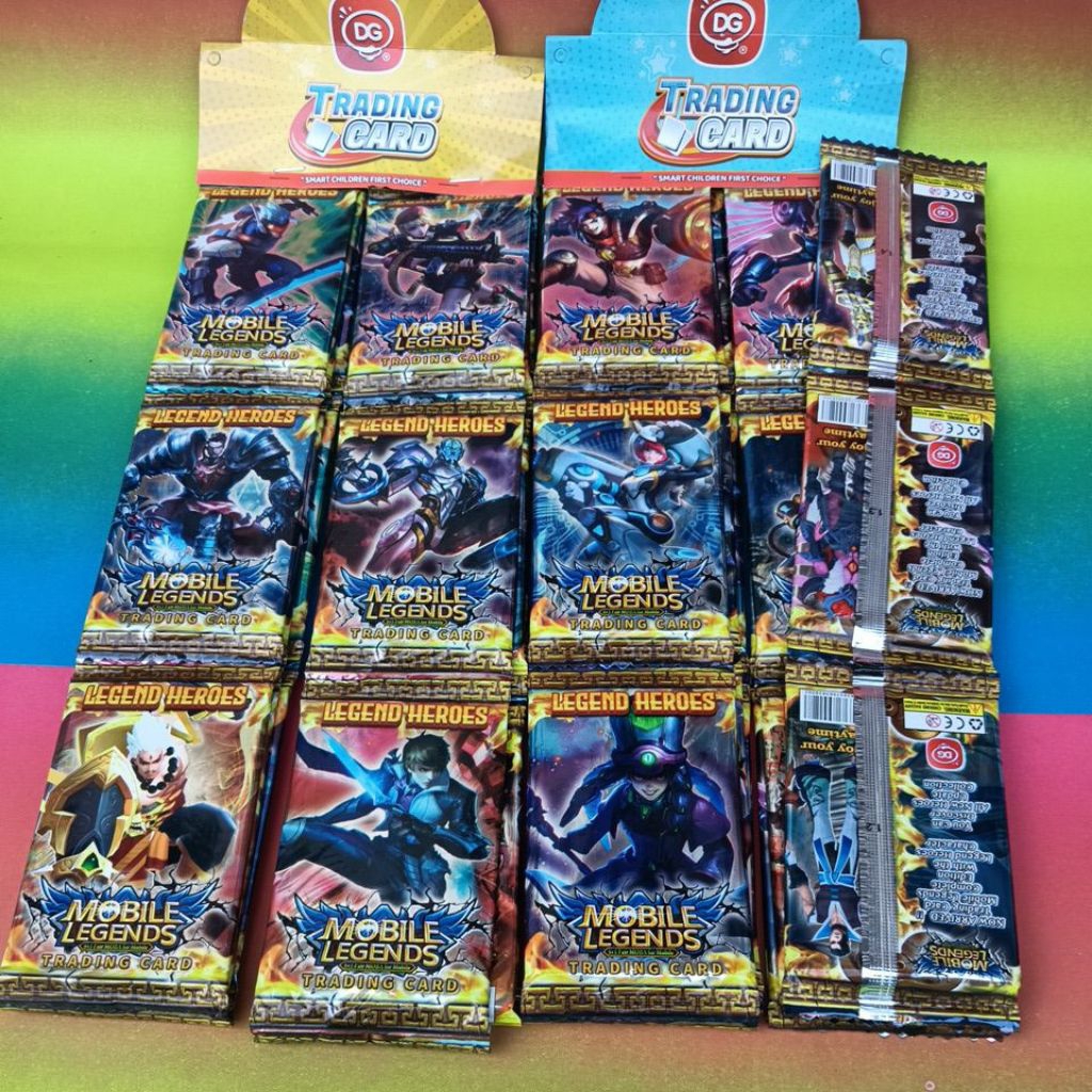 12 sachet mainan kartu ML New Version DG Mobil Legend Card Game Grosir