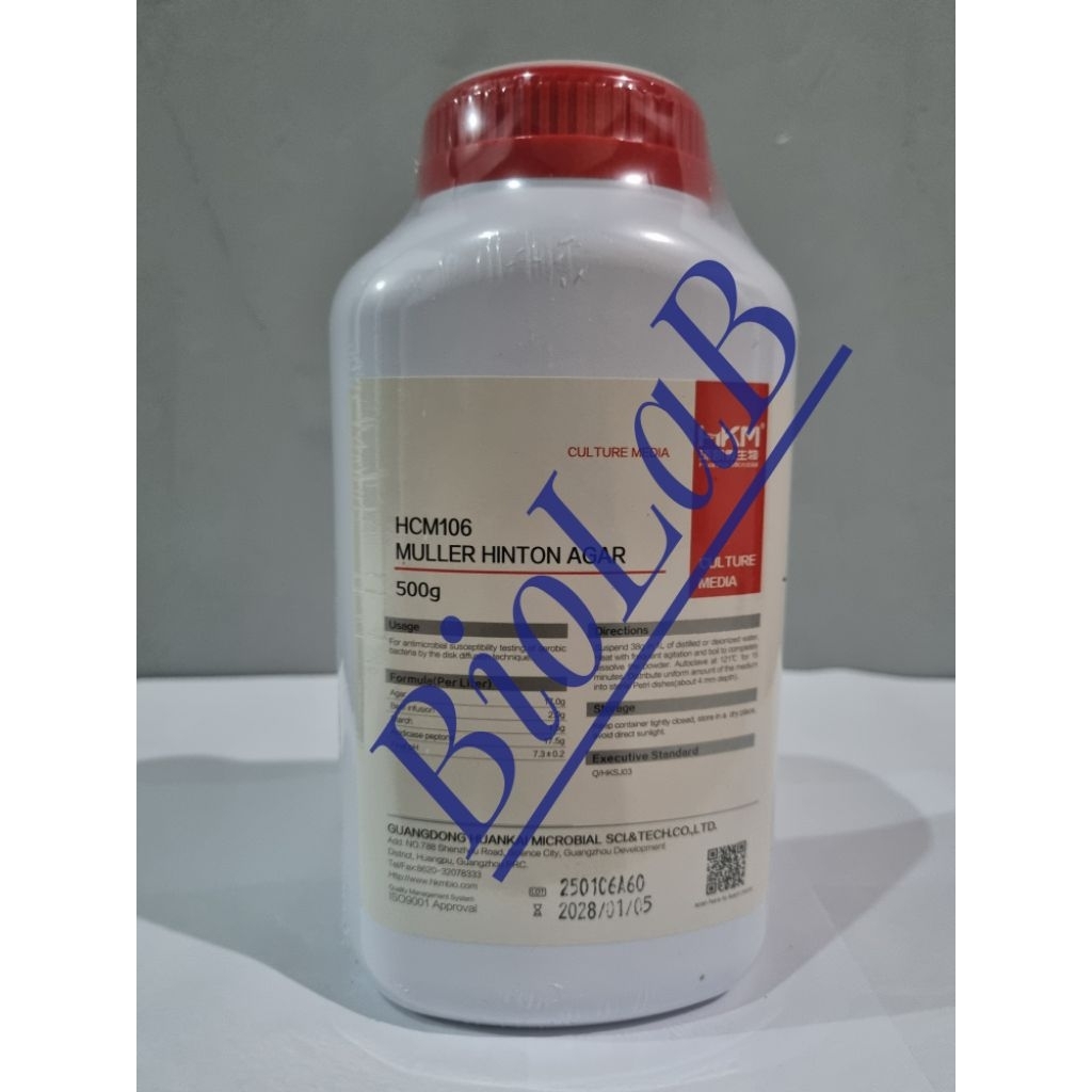 Mueller Hinton Agar, 500 Gram