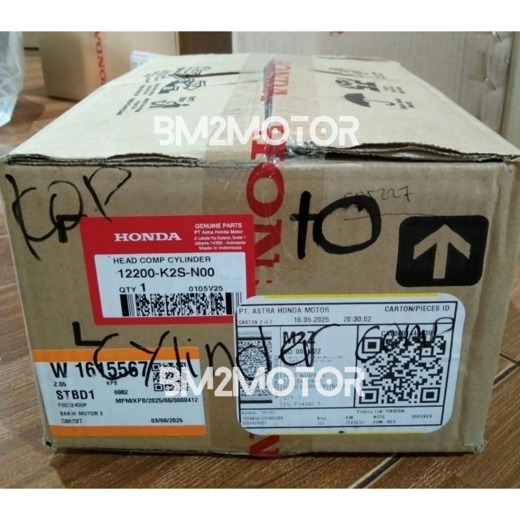 Cylinder Head (Head Comp Cylinder) Honda Vario 160 K2S ORI HONDA 12200K2SN00