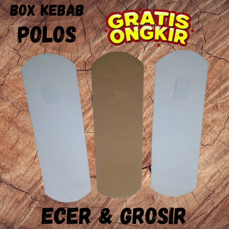 

kemasan kebab polos ukuran 24 x 9 cm harga murah ..isi 100 pcs box kebab bungkus kebab